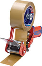 tesa Handabroller Comfort 6400 MET – Metall-Abroller für 50 mm Klebeband, rot/blau