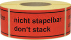 Nicht stapelbar