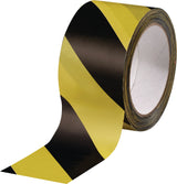 Warnmarkierungsband PVC schwarz/gelb 66 m x 60 mm Rolle BURMANN