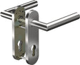 OGRO Kurzschildgarnitur CORE+ 8906 Aluminium DIN Links/Rechts für Türstärke 38-63 mm