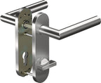 Drückergarnitur / Aluminium / WC
