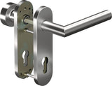 OGRO Feuerschutzgarnitur CORE+8906/7051K Aluminium silberfarben für Türstärke 38-63 mm