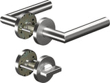 OGRO Rosettengarnitur CORE+ 8906 Edelstahl DIN L/R PZ 8 mm rund