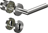 OGRO Feuerschutzgarnitur CORE+8906/6501/6612 Aluminium für Türstärke 38-63 mm PZ rund DIN L/R