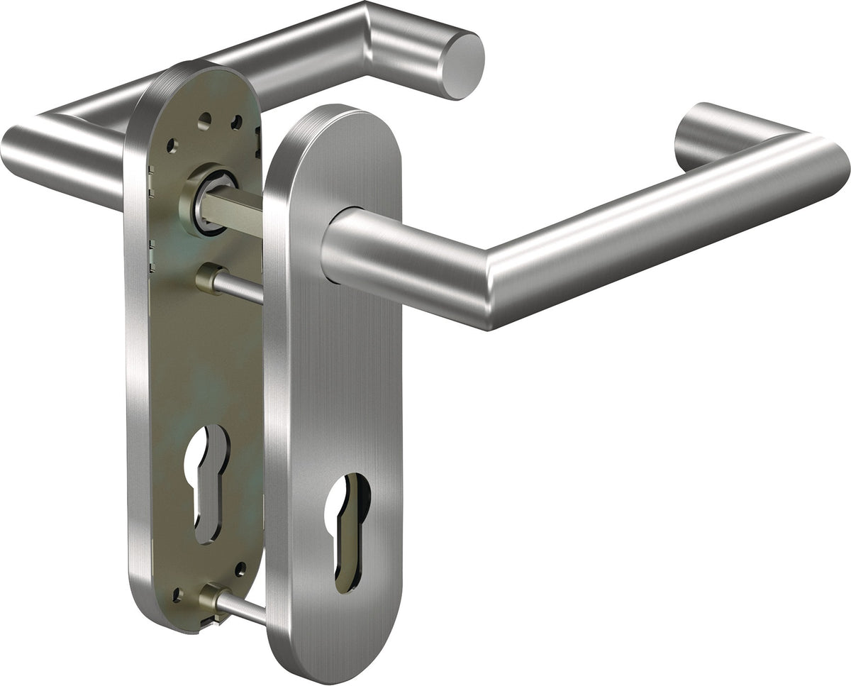 OGRO Feuerschutzgarnitur CORE+8907/7051K Aluminium DIN L/R für Türstärke 38-63 mm