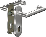 OGRO Feuerschutzgarnitur CORE+8907/7051K Aluminium DIN L/R für Türstärke 38-63 mm
