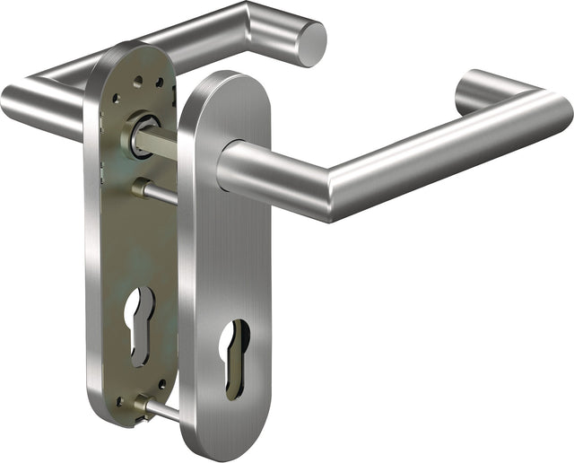 OGRO Feuerschutzgarnitur CORE+8907/7051K Aluminium DIN L/R für Türstärke 38-63 mm