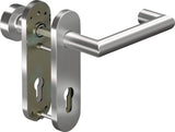 OGRO Feuerschutzgarnitur CORE+8907/7051K Aluminium DIN L/R für Türstärke 38-63 mm