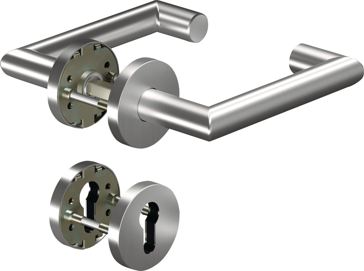 OGRO Feuerschutzgarnitur CORE+8907 Alu DIN L/R für Türstärke 38-63 mm