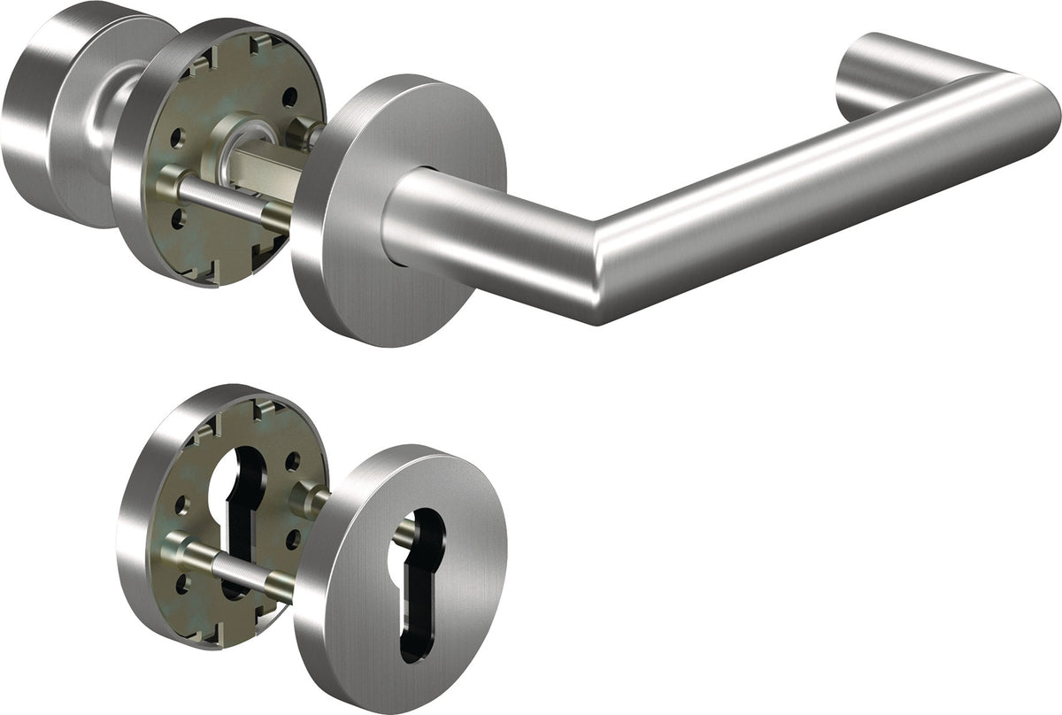 OGRO Feuerschutzgarnitur CORE+8907 Alu DIN L/R für Türstärke 38-63 mm