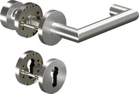 OGRO Feuerschutzgarnitur 8907/6501/6612 Aluminium DIN L/R für Türstärke 38-63 mm