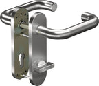 Drückergarnitur / Aluminium / WC