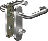 OGRO Kurzschildgarnitur CORE+ 8100 Aluminium F1 abgerundet DIN 1906