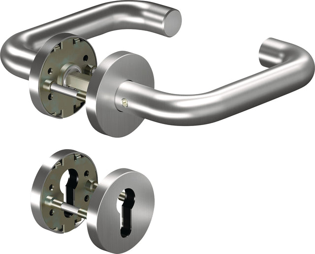 OGRO Feuerschutzgarnitur CORE+8100/6501/6612 Aluminium F1 DIN L/R für Türstärke 38-63 mm