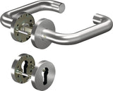 OGRO Rosettengarnitur CORE+8100 Aluminium U-Form PZ DIN L/R für Türstärke 38-63 mm