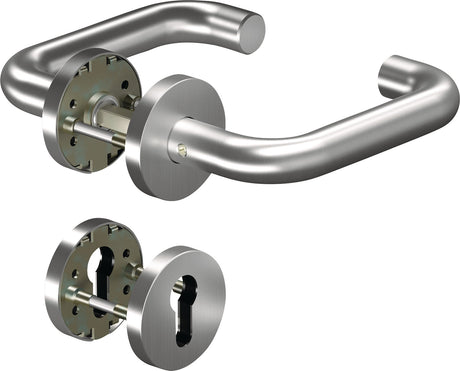 OGRO Feuerschutzgarnitur 8100/6501/6612 Alu für Türstärke 38-63 mm DIN L/R