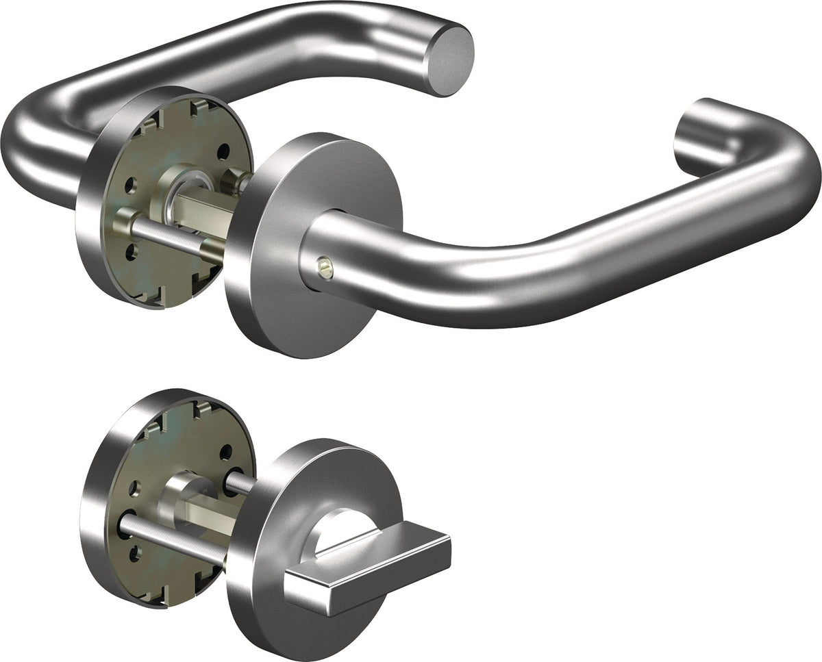 OGRO Rosettengarnitur CORE+8100 Aluminium U-Form PZ DIN L/R für Türstärke 38-63 mm