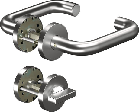 OGRO Rosettengarnitur CORE+8100 Aluminium U-Form PZ DIN L/R für Türstärke 38-63 mm