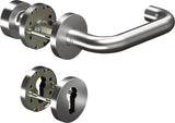 OGRO Feuerschutzgarnitur CORE+8100/6501/6612 Aluminium F1 DIN L/R für Türstärke 38-63 mm