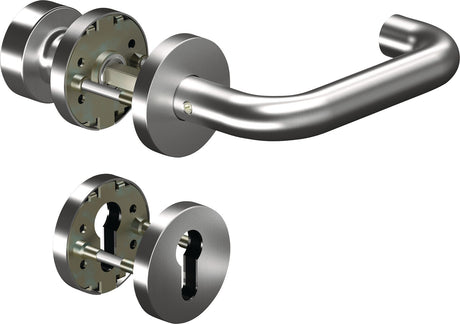 OGRO Feuerschutzgarnitur 8100/6501/6612 Alu für Türstärke 38-63 mm DIN L/R