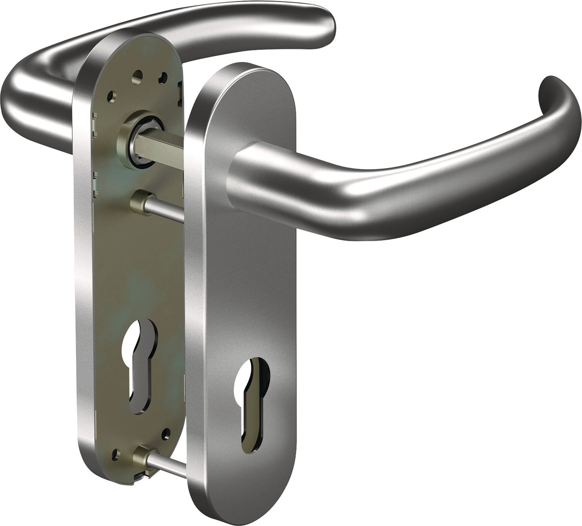 OGRO Feuerschutzgarnitur CORE+8999/7051K Aluminium für Türstärke 38-63 mm DIN L/R