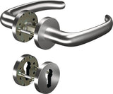 OGRO Feuerschutzgarnitur CORE+8999/6501/6612 Aluminium für Türstärke 38-63 mm PZ rund DIN L/R