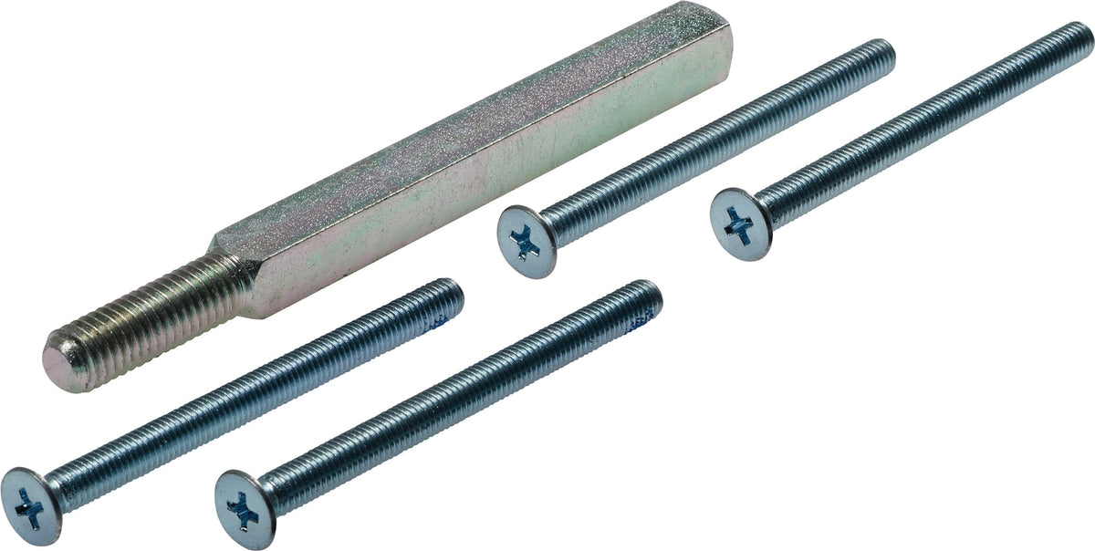 OGRO Befestigungs-Set M5 x 65 mm für 8 mm Vierkantstift, Türstärke 64-72 mm