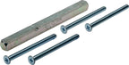 9 x 116 mm / Drückergarnitur / Stift 114FS - 9x9 mm + Schr. M5 x 65