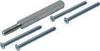 9 x 105 mm / Wechselgarnitur / Stift 115FS - 9x9 mm + Schr. M5 x 65