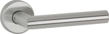 APTEC Drückergarnitur Basic 02 Edelstahl matt – Rosetten-Drückergarnitur DIN L/R für Türstärke 38-45 mm