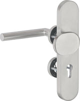 HERMAT Kombi-Schutzgarnitur 1802.ROS/2089.PZS/3128 Edelstahl 72 mm für Türstärke 36-53 mm