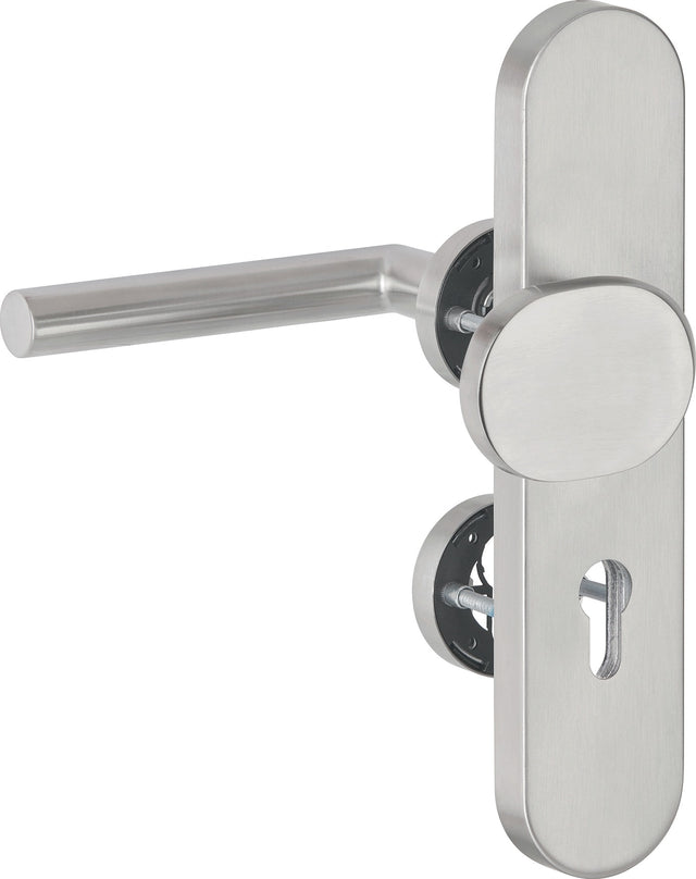 HERMAT Kombi-Schutzgarnitur 1802.ROS/2089.PZS/3128 Edelstahl 72 mm für Türstärke 36-53 mm