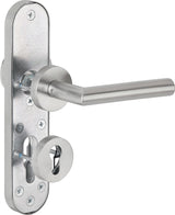 HERMAT Kombi-Schutzgarnitur 1802.ROS/2089.PZS/3128 Edelstahl 72 mm für Türstärke 36-53 mm