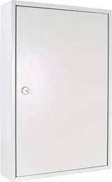 ROTTNER Schlüsselschrank S 50, 1-türig, Zylinderschloss, 50 Haken, lichtgrau, Stahlblech