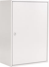 ROTTNER Schlüsselschrank S 50, 1-türig, Zylinderschloss, 50 Haken, lichtgrau, Stahlblech
