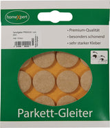 HANSI Parkettgleiter Premium 22 mm Filz natur rund selbstklebend – 16 Stück