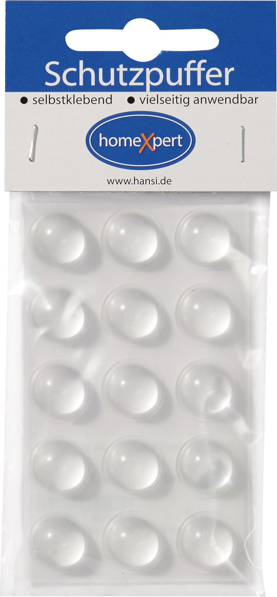 HANSI-Siebert Schutzpuffer Clear 6,4 mm – Selbstklebende transparente Linsenpuffer