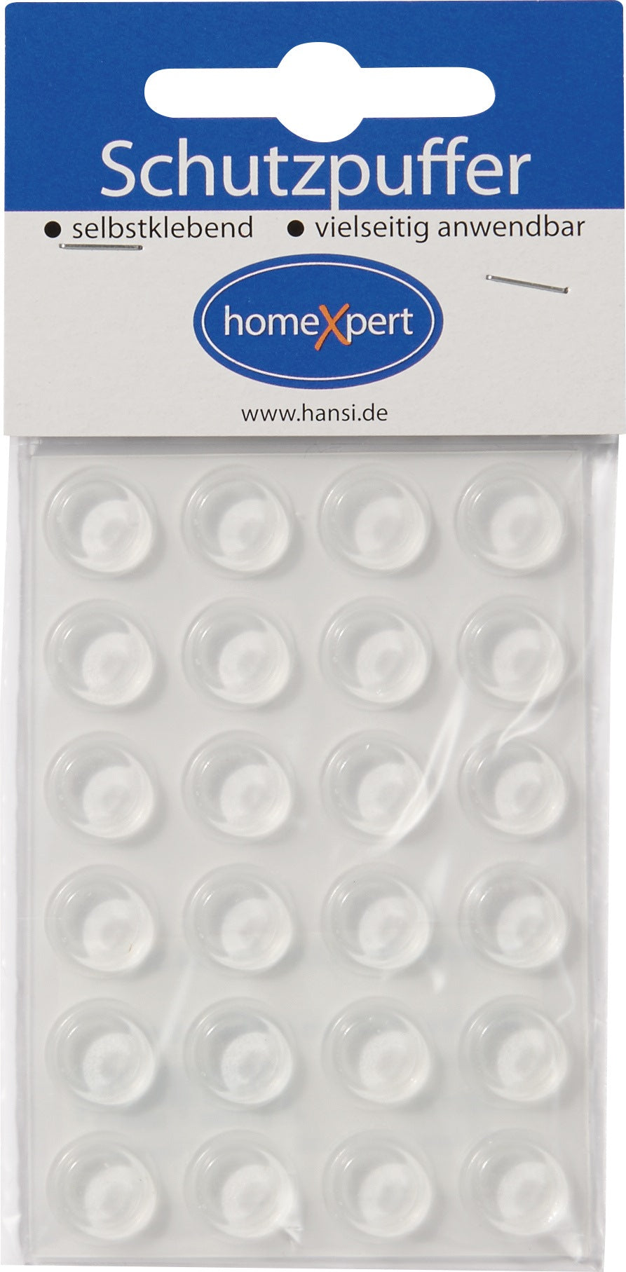 HANSI-Siebert Schutzpuffer Clear 6,4 mm – Selbstklebende transparente Linsenpuffer