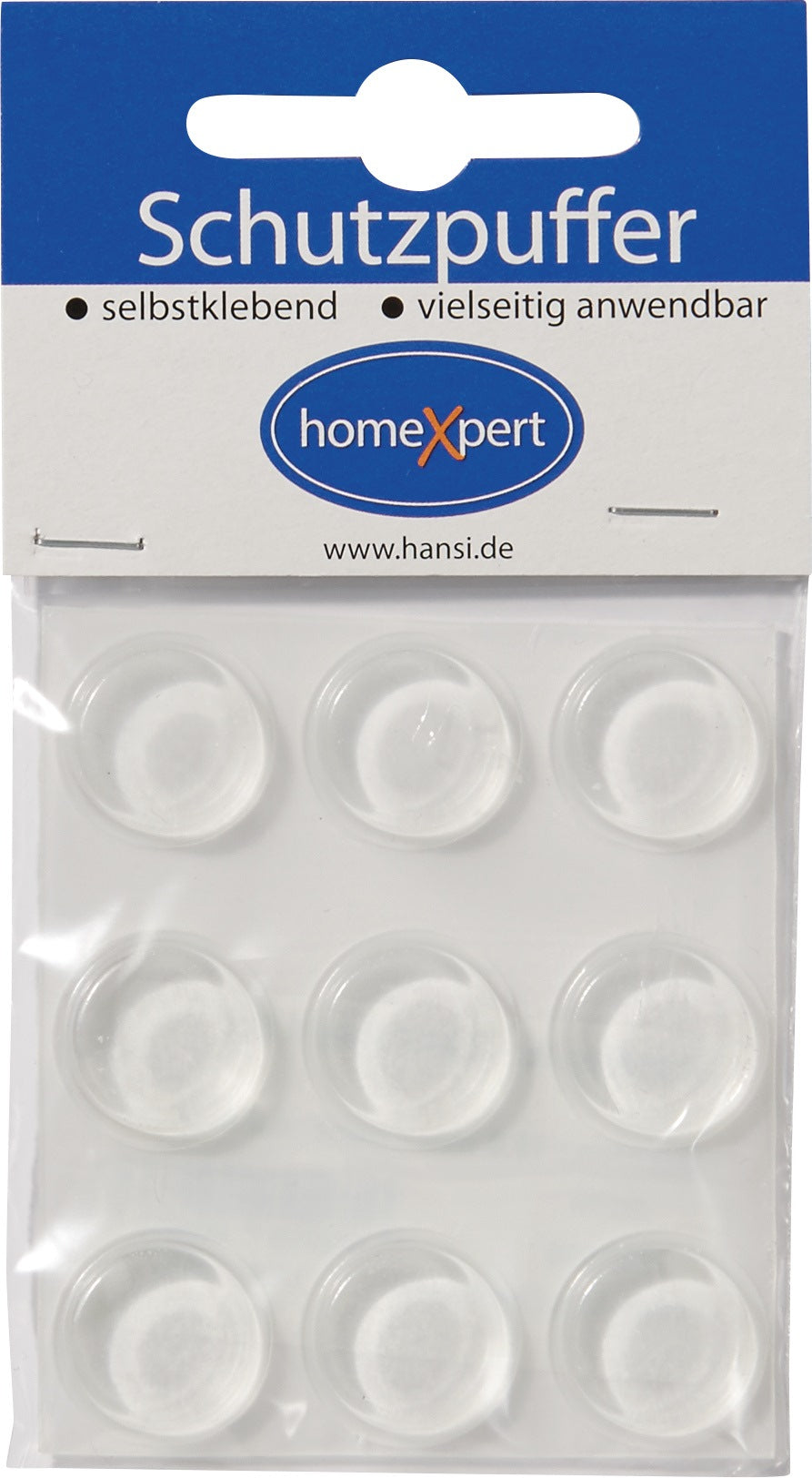 HANSI-Siebert Schutzpuffer Clear 6,4 mm – Selbstklebende transparente Linsenpuffer