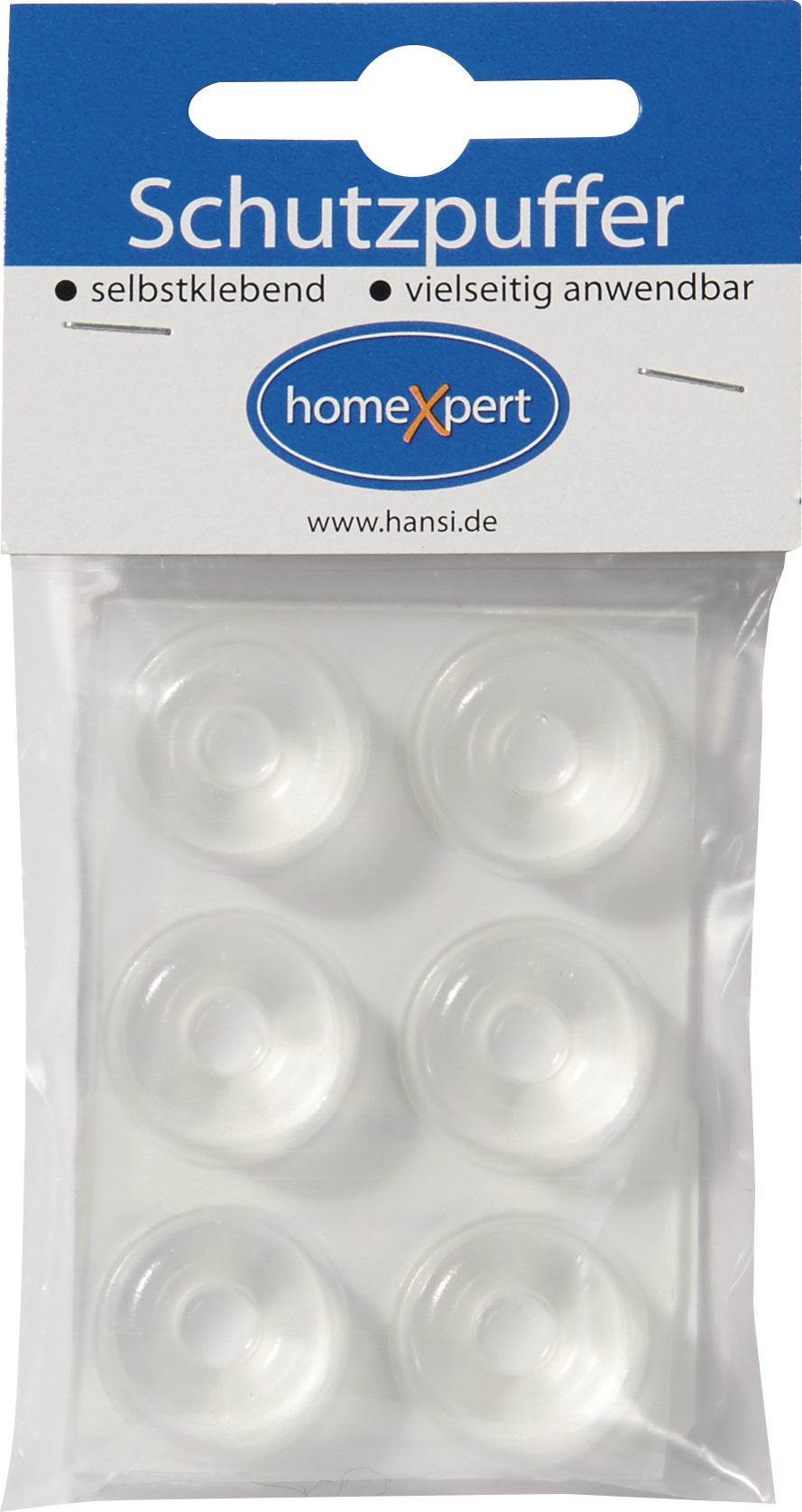 HANSI-Siebert Schutzpuffer Clear 6,4 mm – Selbstklebende transparente Linsenpuffer