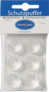 HANSI-Siebert Schutzpuffer Clear 6,4 mm – Selbstklebende transparente Linsenpuffer