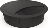 BMB Kabeldurchführung EXIT R Zamak Edelstahl Optik Ø 60 mm mit Bürstendichtung