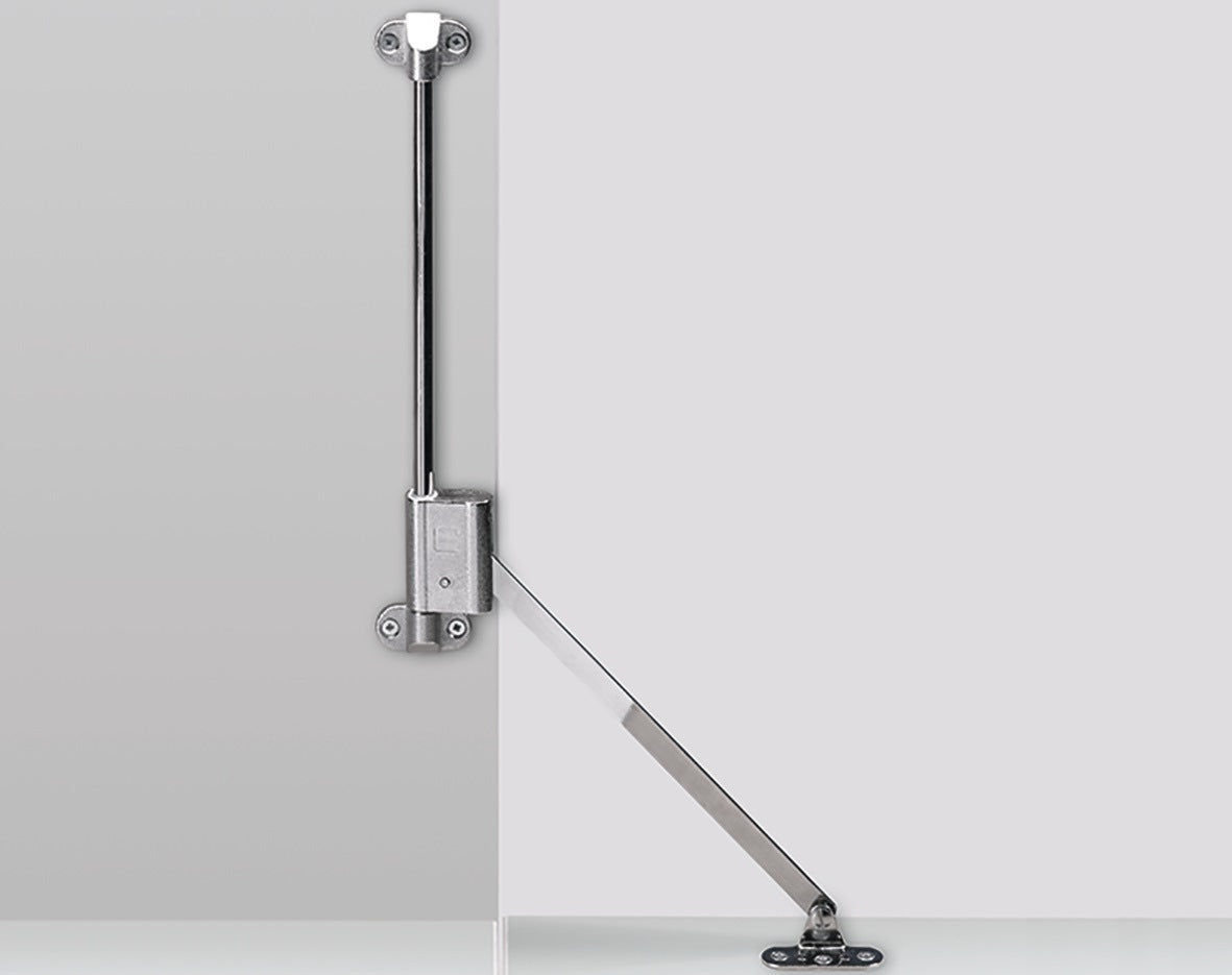 HETTICH Klappenhalter Klassik D mit Lager L 258 D, 300 mm, vernickelt, mit Bremssystem