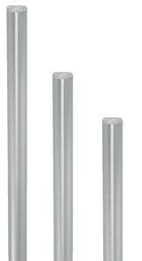 BMB Profilstangen 1000 mm aus vernickeltem Stahl – einseitig abgeflacht für Drehstangenschlösser