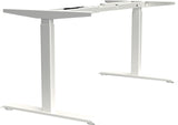 BMB Steh-Sitz Tischgestell silber RAL 9006, höhenverstellbar 695-1145 mm, 2 Motoren, USB, Anti-Kollision