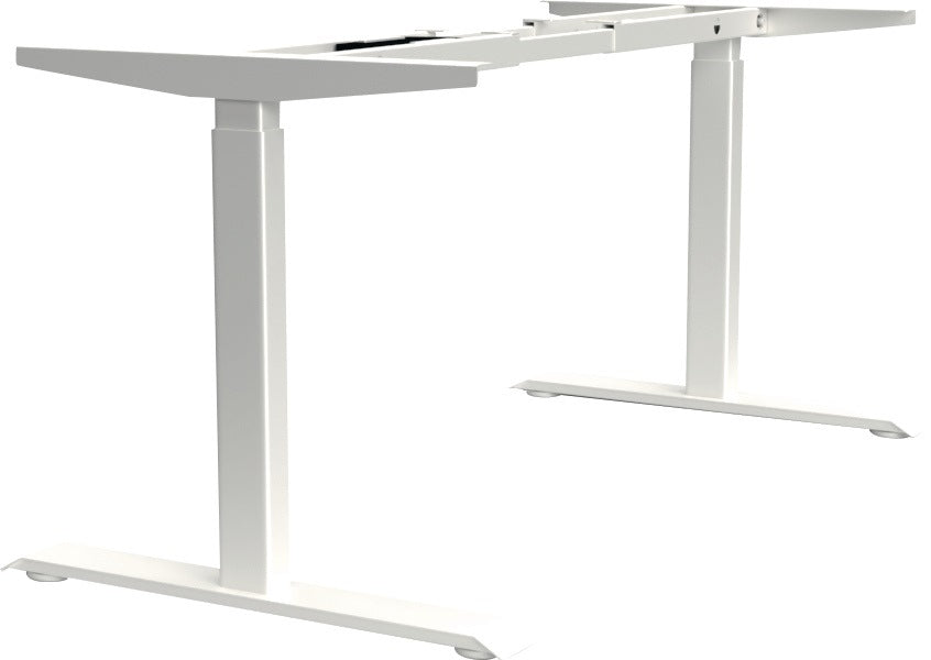 BMB Steh-Sitz Tischgestell silber RAL 9006, höhenverstellbar 695-1145 mm, 2 Motoren, USB, Anti-Kollision