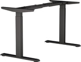 BMB Steh-Sitz Tischgestell E-MORE 2M2S – Elektrisch höhenverstellbar von 700 bis 1200 mm, silber RAL 9006