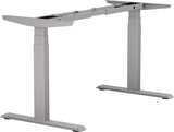 BMB Steh-Sitz Tischgestell E-MORE 2M2S – Elektrisch höhenverstellbar von 700 bis 1200 mm, silber RAL 9006