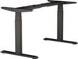 BMB Steh-Sitz Tischgestell E-MORE 2M2S – Elektrisch höhenverstellbar von 700 bis 1200 mm, silber RAL 9006