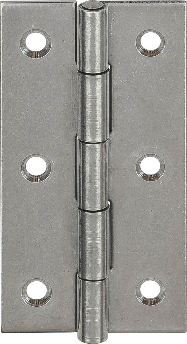 VORMANN Scharnier 30 x 22 mm Edelstahl V2A gerollt schmal